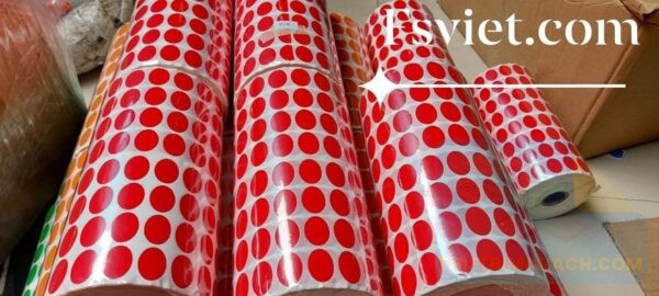 Decal Tròn Đường Kính 15mm Màu Trắng - Ảnh 2