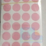 Decal Tròn Đường Kính 20 mm Màu Hồng Nhạt