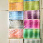 Decal tròn đường kính 10mm màu xanh lá