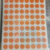 Decal tròn đường kính 10 mm màu vàng
