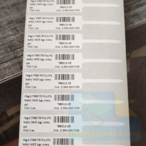 Decal Tem Nữ Trang Chất Liệu MZ Bóng
