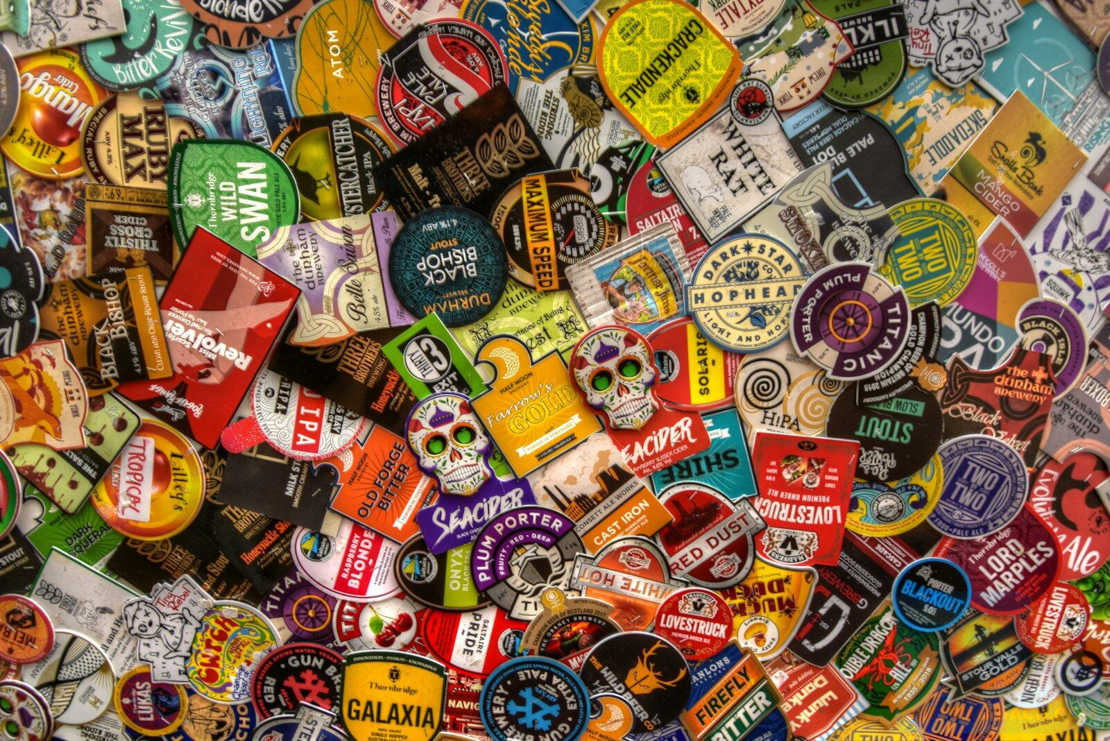 assorted label of plastic cup lot